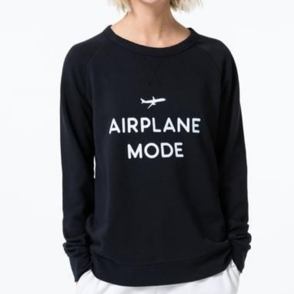The Laundry Room Black Airplane Mode Sweatshirt
